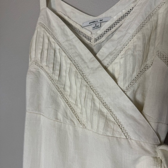 O'Neill Cream Midi Wrap Dress - Picture 6 of 16